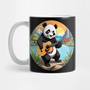 Landscape Panda Nature Guitar Mug